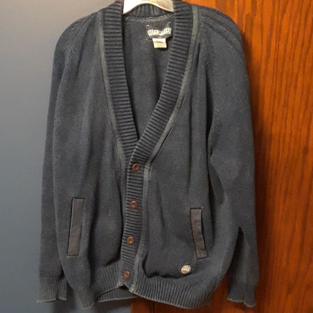 Blue Willis cotton sweater men sz XL